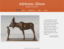 Tablet Screenshot of adriennealison.com